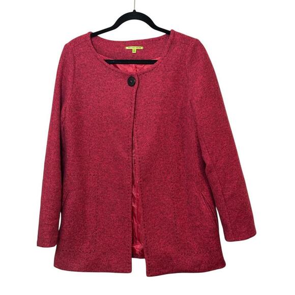 Trisha Tyler One Button Long Sleeves Jacket Size S Round Neck Outdoor Feminine - Picture 1 of 5
